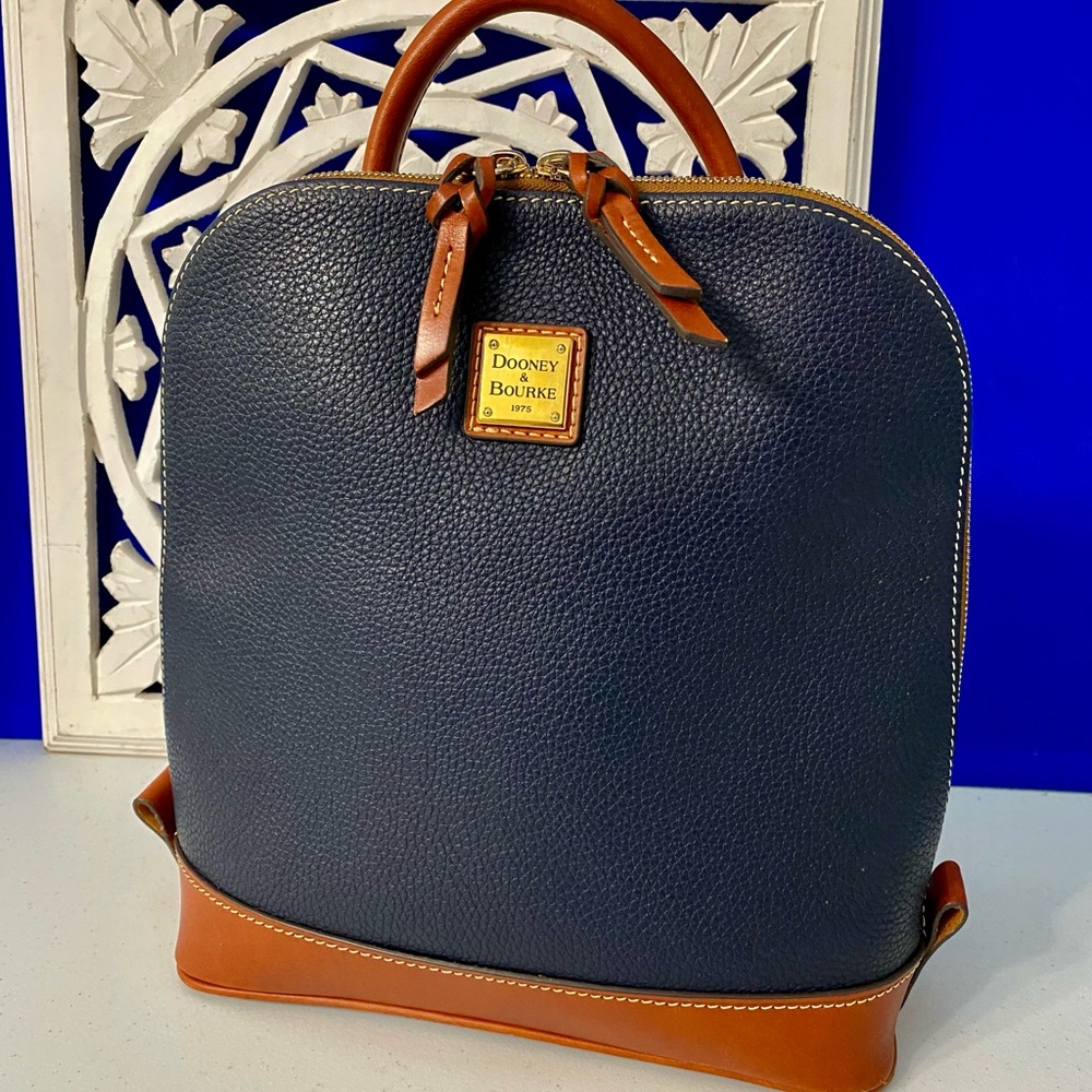 Dooney & Bourke Pebble Pod Backpack MIDNIGHT BLUE